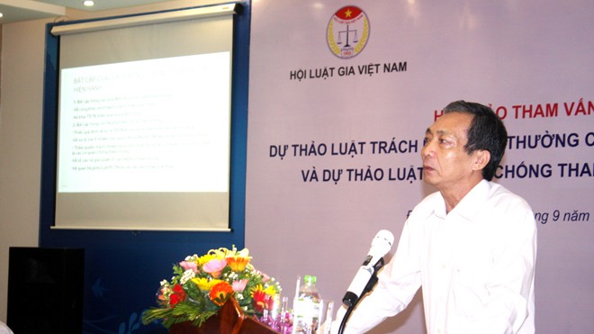 Theo ông Đỗ Gia Thư , Luật Phòng chống tham nhũng cần được sửa đổi toàn diện.