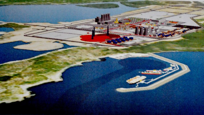Phác thảo Tổ hợp lọc hóa dầu Nhơn Hội. Ảnh: Minh Hoàng