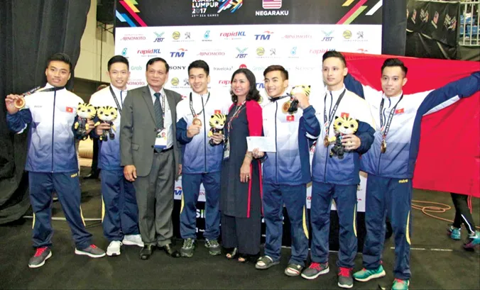 Thể dục Việt Nam có một kỳ SEA Games 2017 rất thành công dù bị cắt giảm nhiều nội dung thế mạnh cũng như ngôi sao sáng Phan Thị Hà Thanh nghỉ thi đấu. Ảnh: H.H