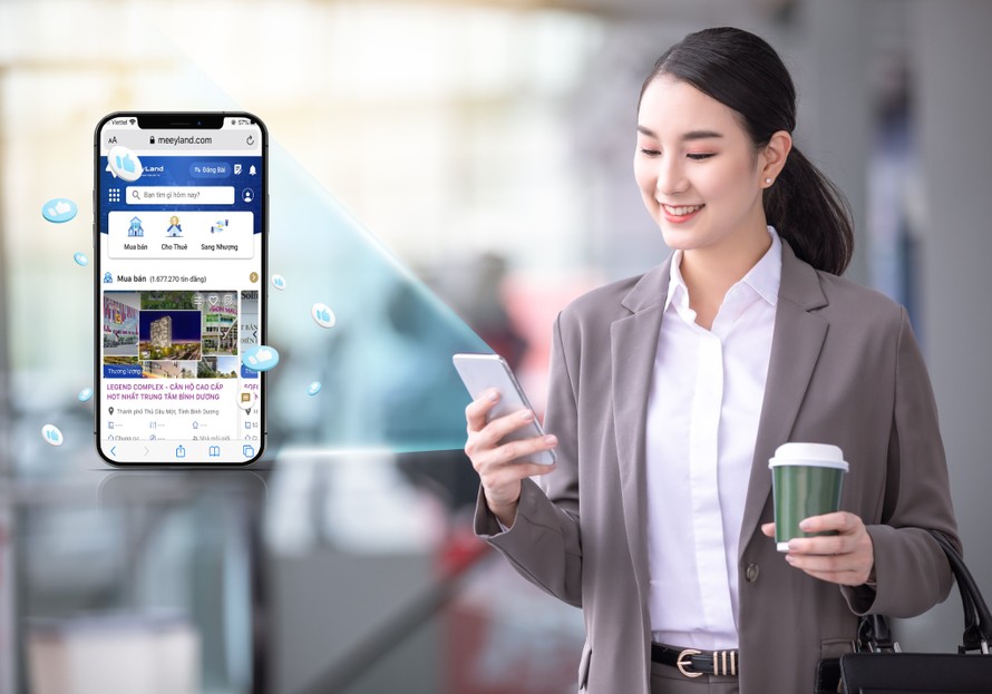 Ứng dụng Meey Land giúp người dùng tiết kiệm rất nhiều thời gian tìm kiếm và mua nhà 
