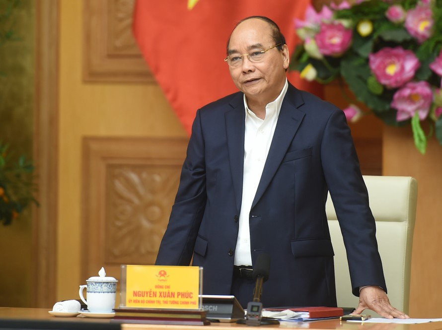 Thủ tướng Nguyễn Xuân Phúc: Phải chống lợi ích nhóm, tiêu cực trong điều chỉnh quy hoạch Ảnh: VGP/Quang Hiếu