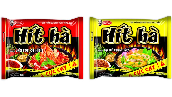 Vina Aceook ra mắt mì ăn liền 'Hít Hà'