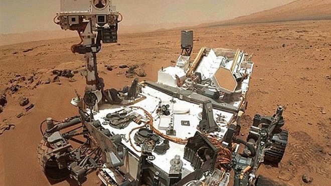 Tàu thăm dò tự hành trên sao Hỏa Curiosity. Ảnh: NASA