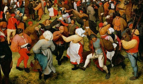 Những người mắc hội chứng Dancing Mania nhảy múa cho đến chết. Ảnh: Ancident pages