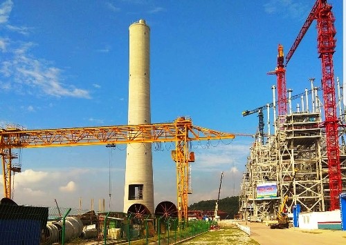 Một góc dự án nhiệt điện BOT Hải Dương tại xã Phúc Thành (Kinh Môn, Hải Dương) . Ảnh: Nam Phạm
