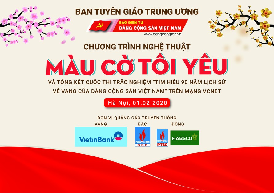 Tưng bừng đón Xuân cùng chương trình nghệ thuật 'Màu cờ tôi yêu'