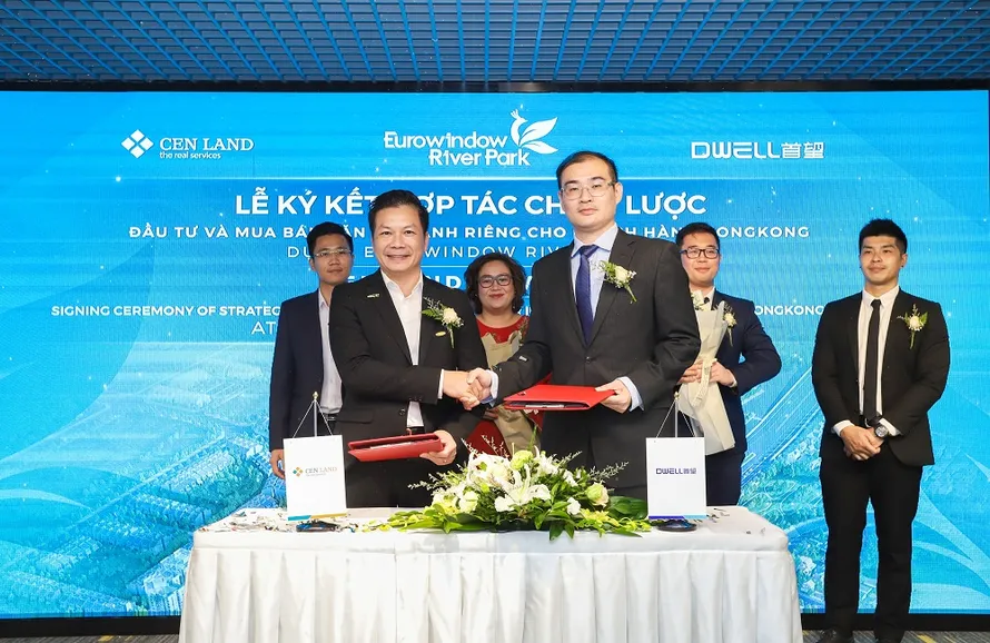 Đại diện Cen Land và Dwell ký kết hợp tác chiến lược