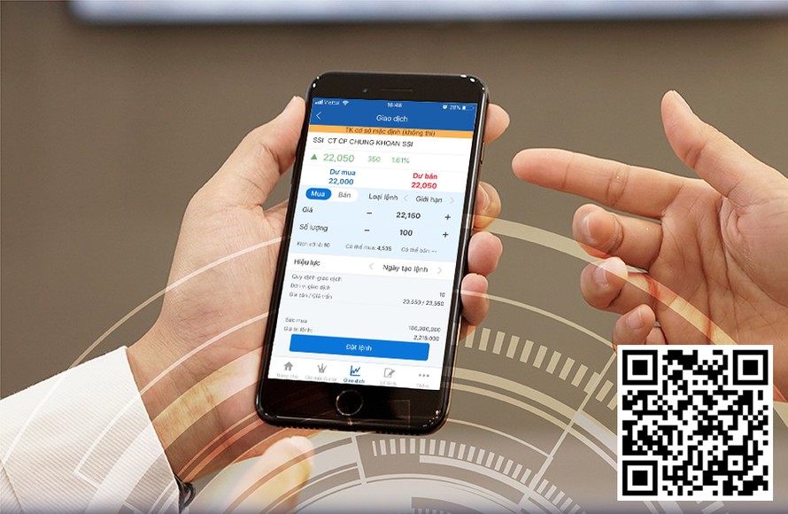 Quét QR code để tải ứng dụng SSI iWin và thực hành đầu tư chứng khoán ngay