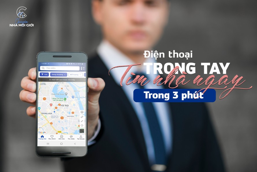 Ứng dụng của MeeLand giúp người dùng rút ngắn thời gian tìm mua, thuê nhà chỉ trong vòng 3 phút