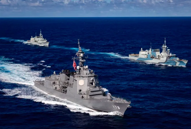 Các tàu tham gia RIMPAC 2020. (Ảnh: Navy News)