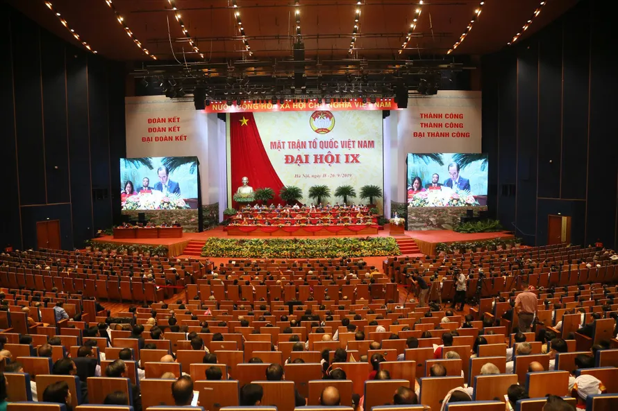 Ngày làm việc đầu tiên của Đại hội MTTQVN lần thứ IXảnh: Như Ý