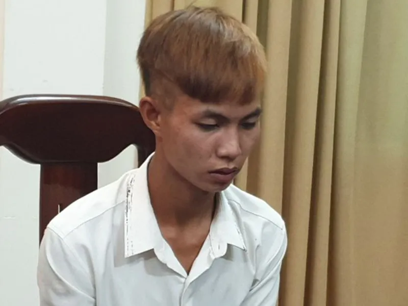 Nguyễn Lâm tại cơ quan công an. Ảnh: CACC