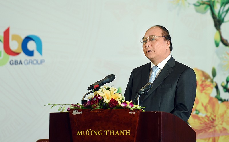 Thủ tướng Nguyễn Xuân Phúc phát biểu tại Hội nghị. Ảnh: VGP/Quang Hiếu