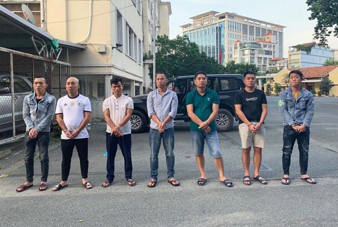 Băng cướp bị bắt giữ. Ảnh: C.A