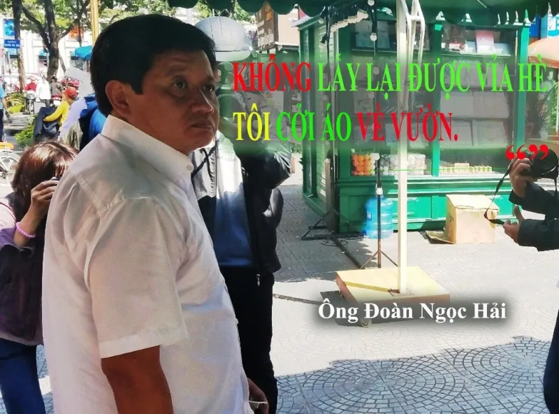 Ông Đoàn Ngọc Hải xin từ chức sau khi thất bại ở "cuộc chiến" vỉa hè.