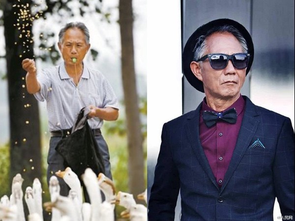 Lão nông chăn ngỗng ‘lột xác’ thành quý ông sành điệu