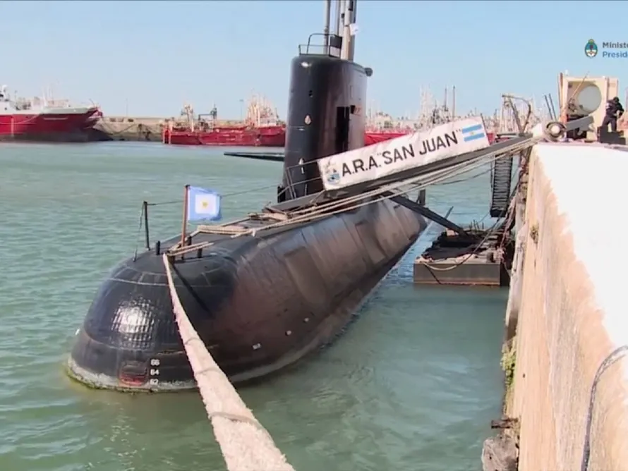 Tàu ngầm ARA San Juan. Ảnh: Sky News