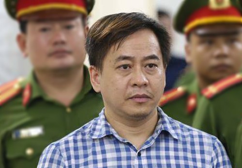 Phan Văn Anh Vũ tại TAND Hà Nội hồi tháng 7. Ảnh: TTXVN.