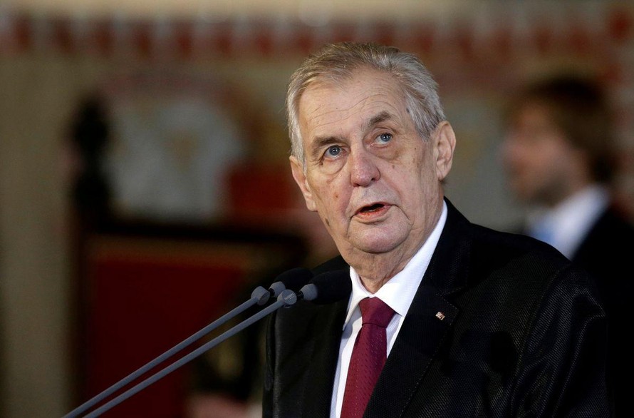 Tổng thống Séc Milos Zeman. Ảnh: Reuters