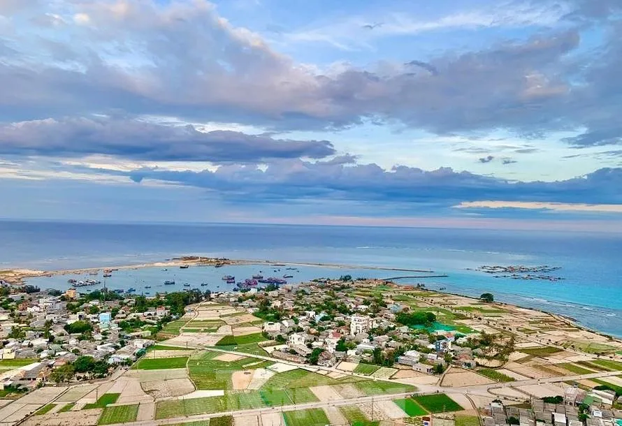 Một góc xã An Hải, huyện Lý Sơn, tỉnh Quảng Ngãi.