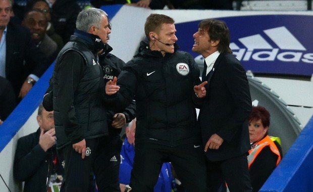 HLV Jose Mourinho và HLV Antonio Conte.