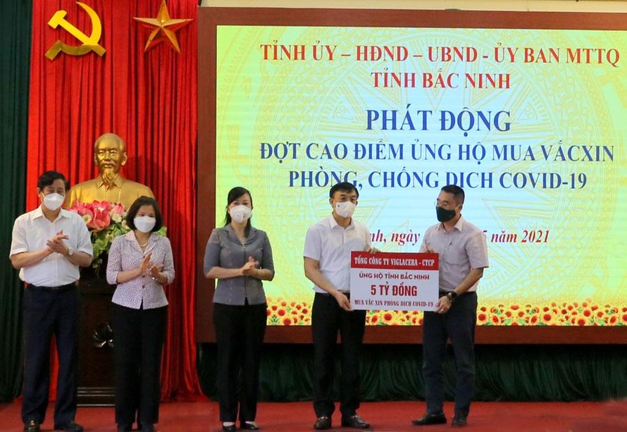 Doanh nghiệp hỗ trợ tỉnh Bắc Ninh ngay sau lễ phát động