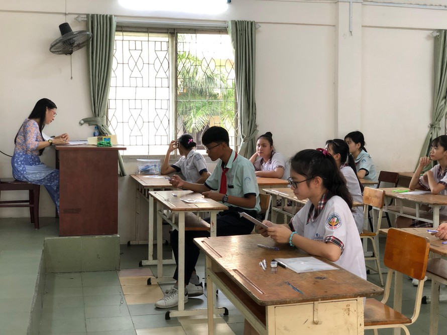 Thí sinh dự thi vào lớp 10 tại TPHCM năm học 2019-2020