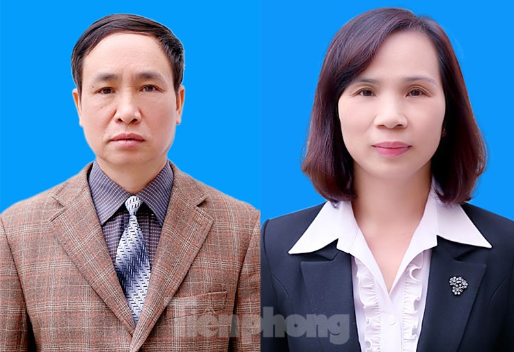 Bị can Phạm Văn Khuông và Triệu Thị Chính. Ảnh: Sở GD&ĐT Hà Giang