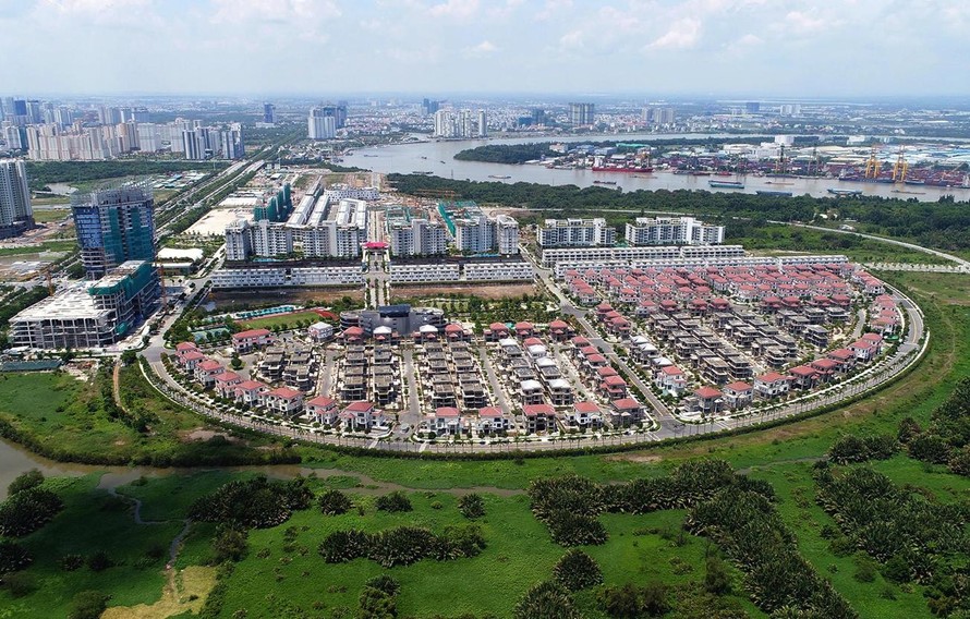 Một góc Khu đô thị mới Thủ Thiêm. Ảnh: Zing