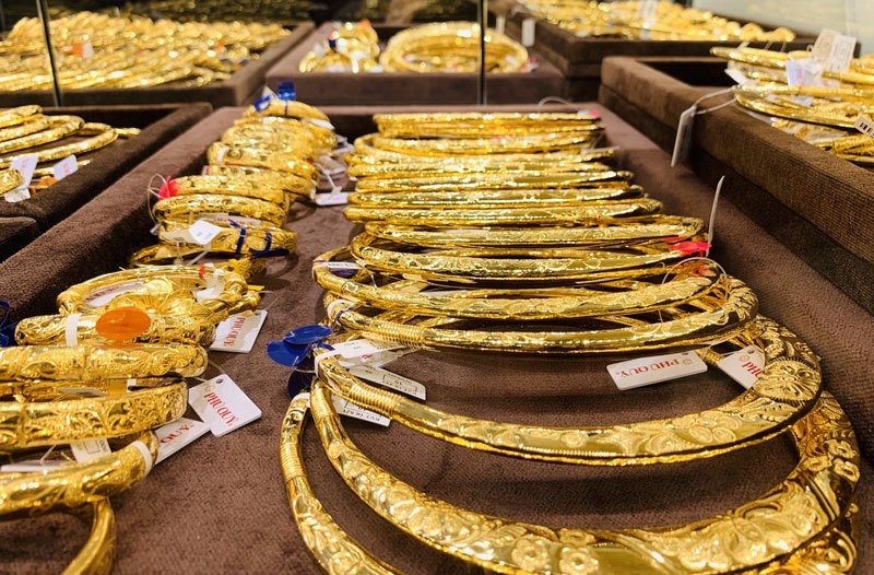 Giá vàng tăng phiên thứ 4 liên tiếp. Ảnh Như Ý 