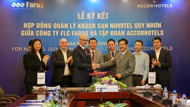 Lễ ký giữa FLC Faros và Tập đoàn AccorHotels là dấu mốc quan trọng trong chiến lược hợp tác giữa hai đơn vị 