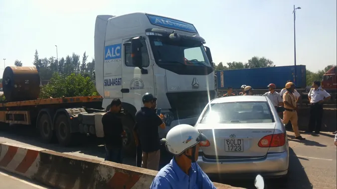 Hiện trường vụ tai nạn. Ảnh: Đông Sơn.