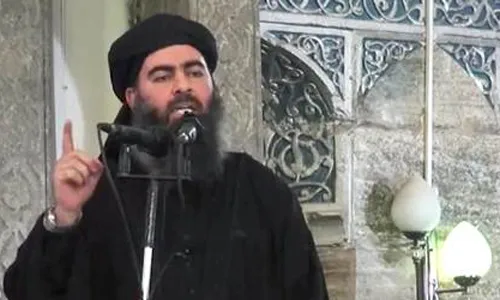 Kẻ đứng đầu IS nhạo báng Mỹ không dám triển khai quân trên mặt đất. Ảnh: NBC News.