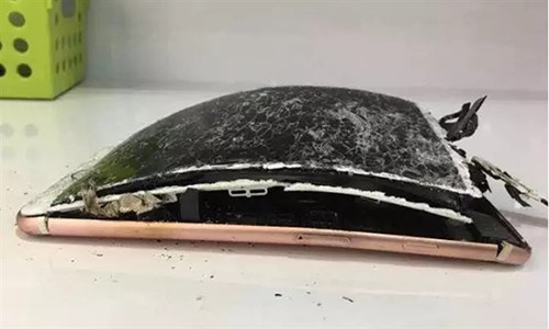 Hiện trạng chiếc iPhone 7 Plus sau vụ nổ.