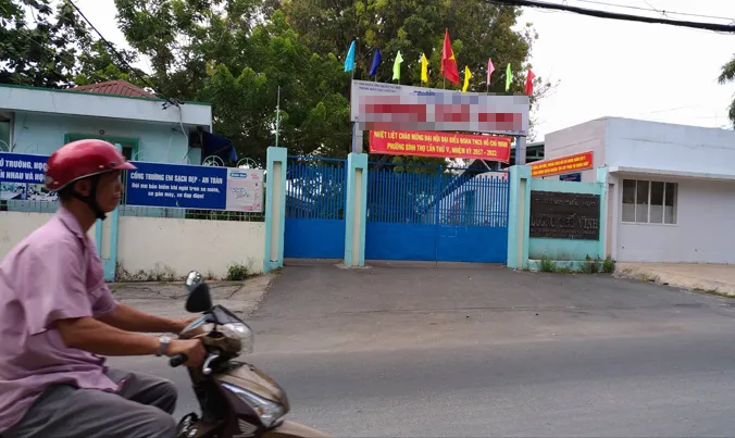 Trường tiểu học L.T.V, quận Thủ Đức, TPHCM.