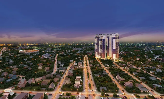 Phối cảnh dự án cao ốc C-Sky View Bình Dương.