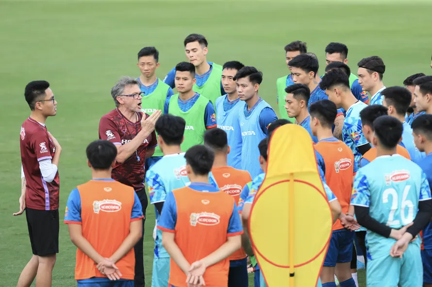 Tuyển Việt Nam được chờ đợi sẽ thay đổi diện mạo dưới thời HLV Philippe Troussier (ảnh Anh Đoàn)