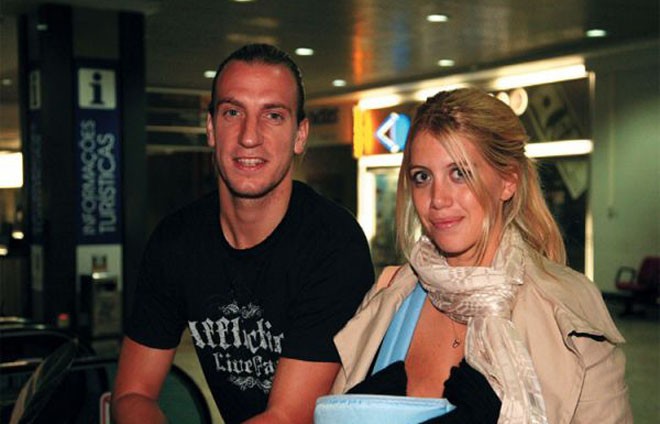 Maxi Lopez và Wanda Nara khi còn bên nhau - Ảnh: Globo