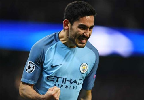 Tiền vệ Gundogan tỏa sáng đúng lúc đưa Man City giành chiến thắng quan trọng. Ảnh: Reuters 