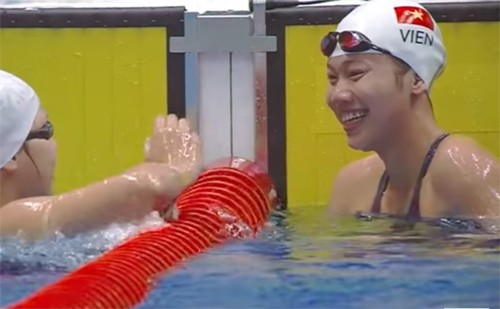 Ánh Viên tiếp tục phá kỷ lục Đại hội, đoạt HC vàng AIMAG 5