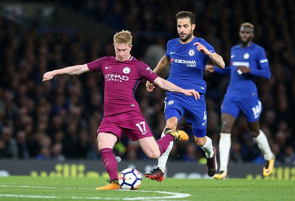 De Bruyne ghi bàn thắng duy nhất của trận đấu, giúp Man City đánh bại Chelsea.