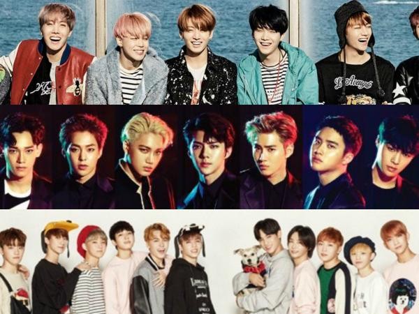 BTS, EXO, Seventeen mãi không chịu “nhường ghế” trên bảng xếp hạng giá trị thương hiệu nhóm nhạc nam