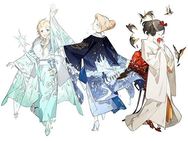 Ngắm nhìn các nàng công chúa Disney trong... bộ kimono truyền thống