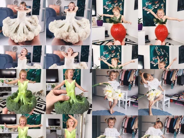 Tròn mắt thích thú với 20 "bộ cánh" rau củ mẹ thiết kế riêng cho con gái