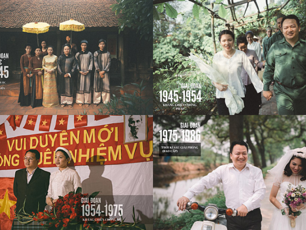 Cặp đôi tái hiện 100 năm đám cưới Việt Nam qua bộ ảnh vô cùng độc đáo