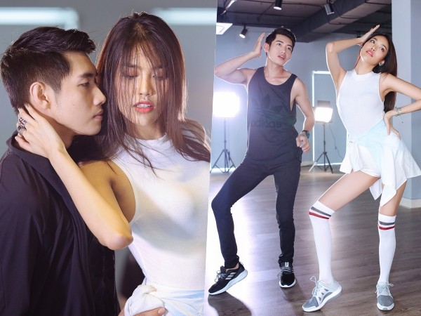 HLV Lan Khuê khoe khả năng vũ đạo trên sàn tập nhảy cùng vũ công Quang Đăng