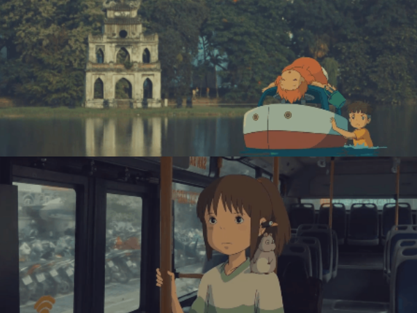 Bạn đã bao giờ tưởng tượng, các nhân vật của Ghibli sẽ thế nào nếu "đi lạc" giữa Hà Nội?