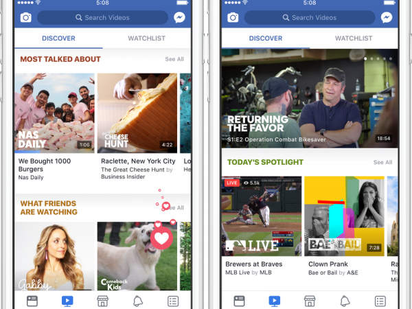 "Facebook Watch": Công cụ sẽ giúp Facebook lật đổ "ngai vàng" của YouTube?