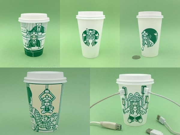Người nghệ sĩ Hàn Quốc "biến hóa" logo Starbucks với những phiên bản siêu đặc biệt
