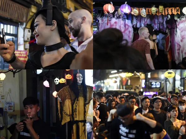Chùm ảnh: Giới trẻ Hà Nội đã "lầy" và "chất" thế nào trong đêm Halloween tối qua